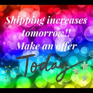 Make offer today! Shipping increases tomorrow !